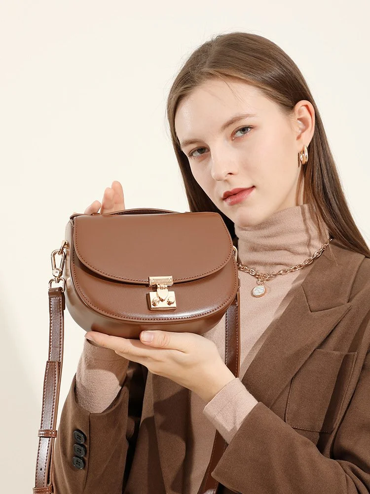Luxury Genuine Leather Women's Shoulder & Crossbody Bag