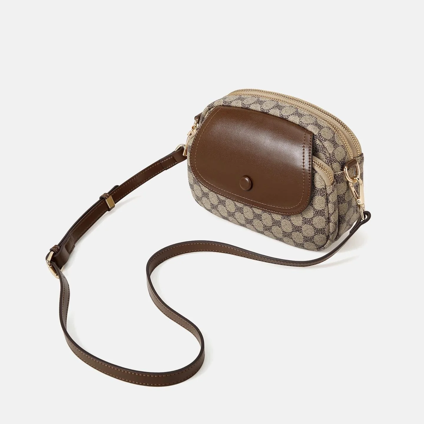 Women’s Wide-Strap Crossbody Satchel – Chic Small Square Shoulder Bag