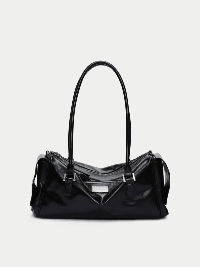 Large Shoulder & Crossbody Tote Bag – Soft PU Fashion Baguette Handbag