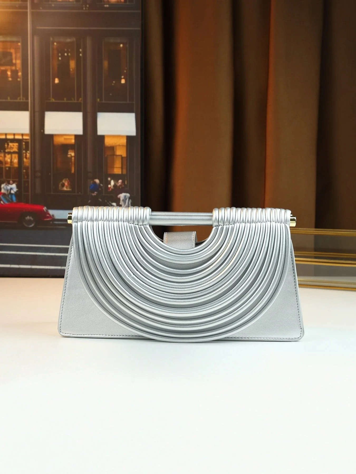 Elegant Hand-Woven PU Crossbody & Clutch Handbag for Everyday Style