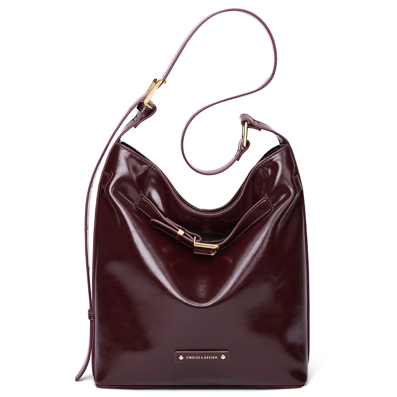 Red Leather Shoulder & Handbag