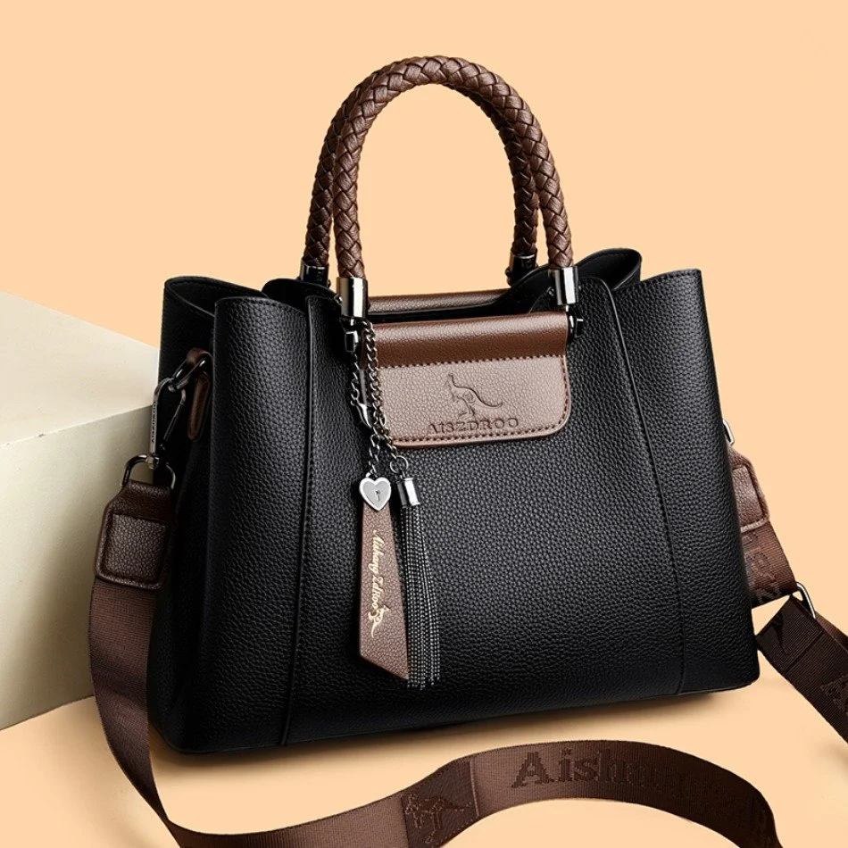 Luxury Casual PU Leather Shoulder & Crossbody Tote for Women
