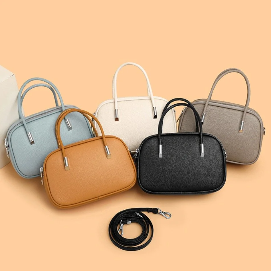 Luxury Genuine Leather Shoulder & Crossbody Bag for Women