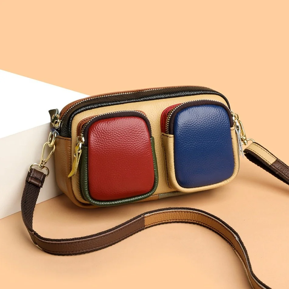 Luxury Genuine Leather Crossbody Shoulder Bag for Women