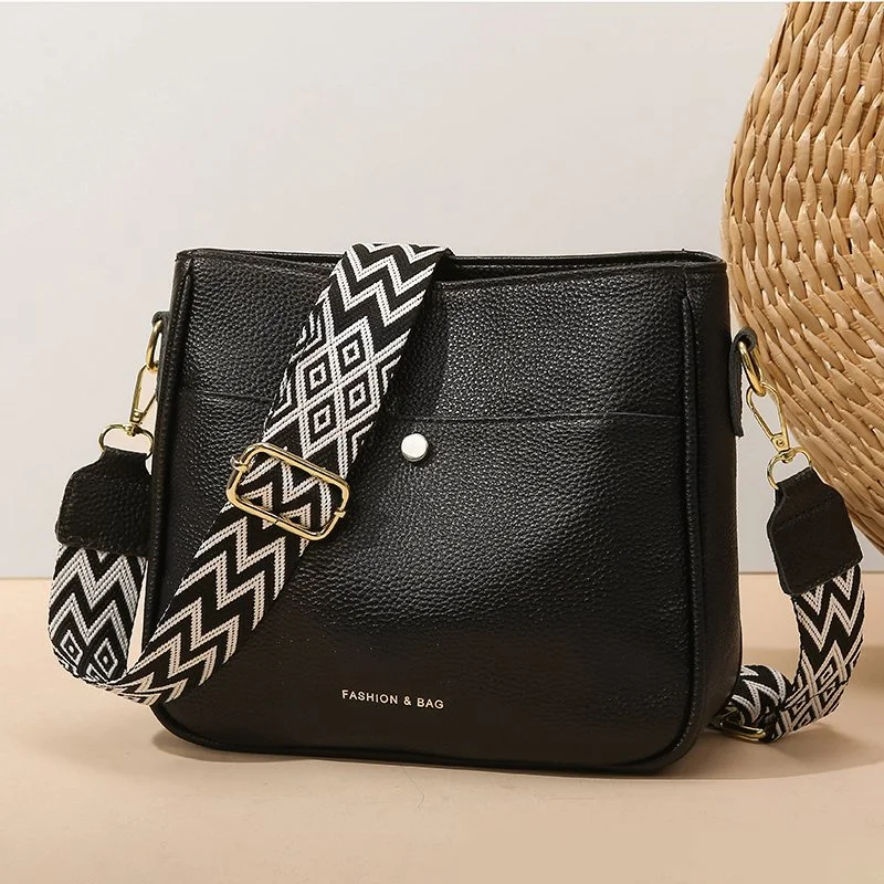 Luxury Cowhide Leather Shoulder Bag – Large-Capacity Casual Tote