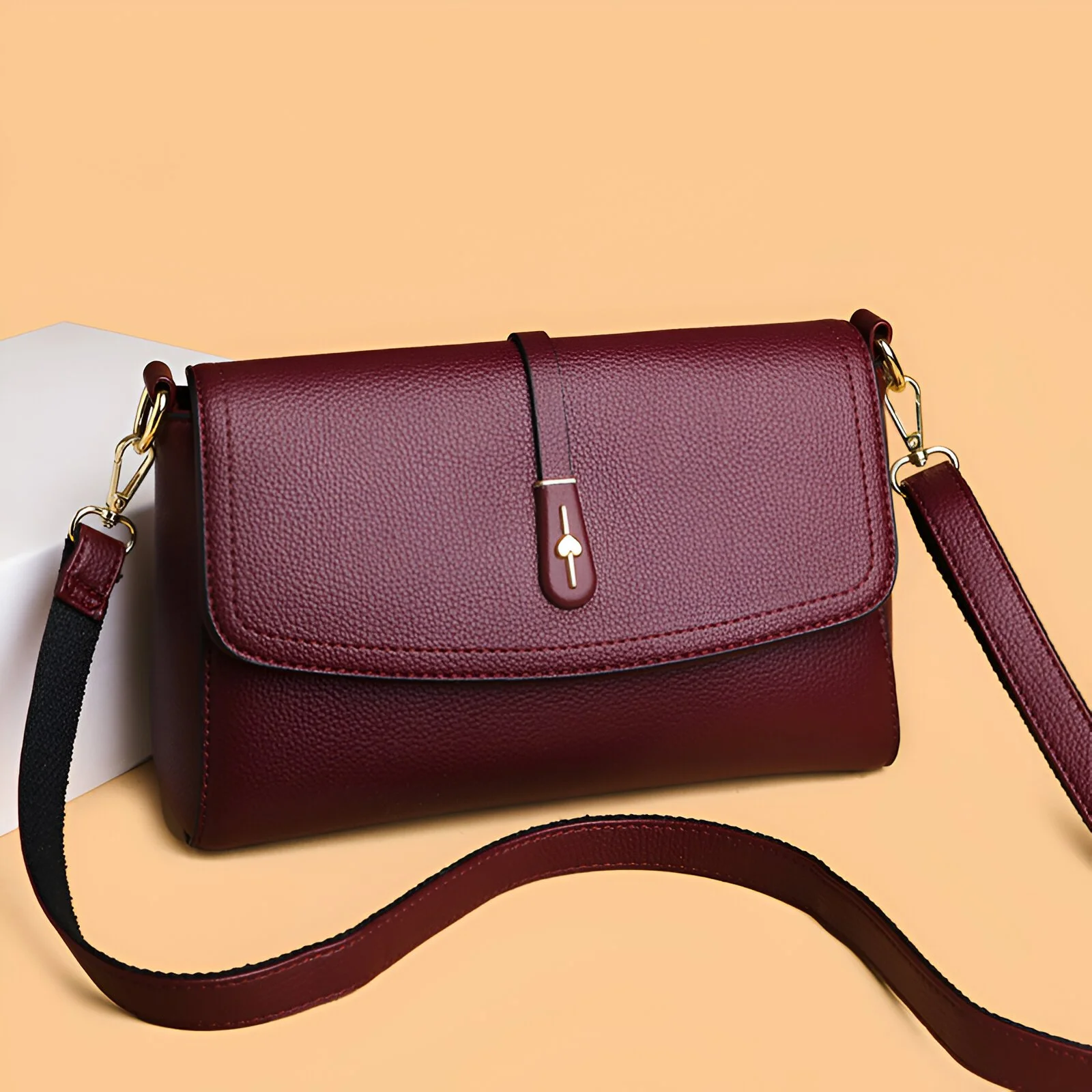 Women’s Stylish PU Leather Shoulder Bag – Large-Capacity Casual Tote