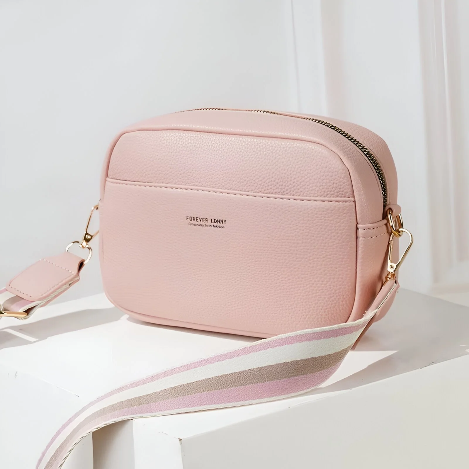 Trendy Women’s Solid PU Crossbody & Shoulder Satchel Bag