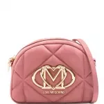 Love Moschino Women's Pink Suede Shoulder Bag