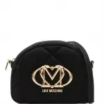 Love Moschino Black Suede Shoulder Bag for Women