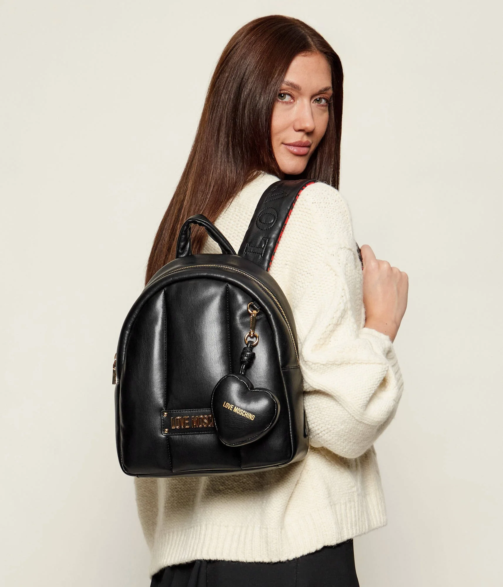 Love Moschino Black Women's Rucksack Bag