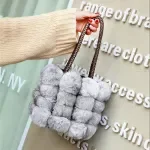 Fashionable Fur Bucket Bag Women’s Shoulder Crossbody Bag