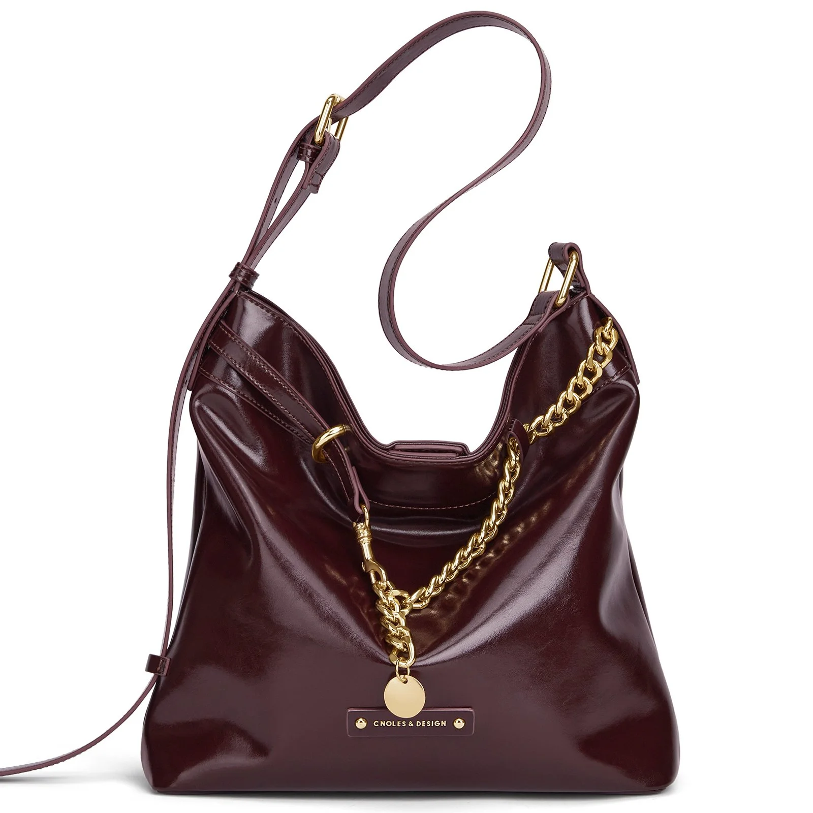 Elegant Leather Bucket Shoulder Bag for Women – Chic Top Handle Handbag