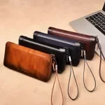 Genuine Leather Long Wallet for Men