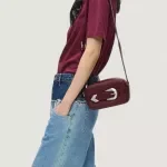 Karl Lagerfeld Jeans Bordeaux Shoulder Bag for Women