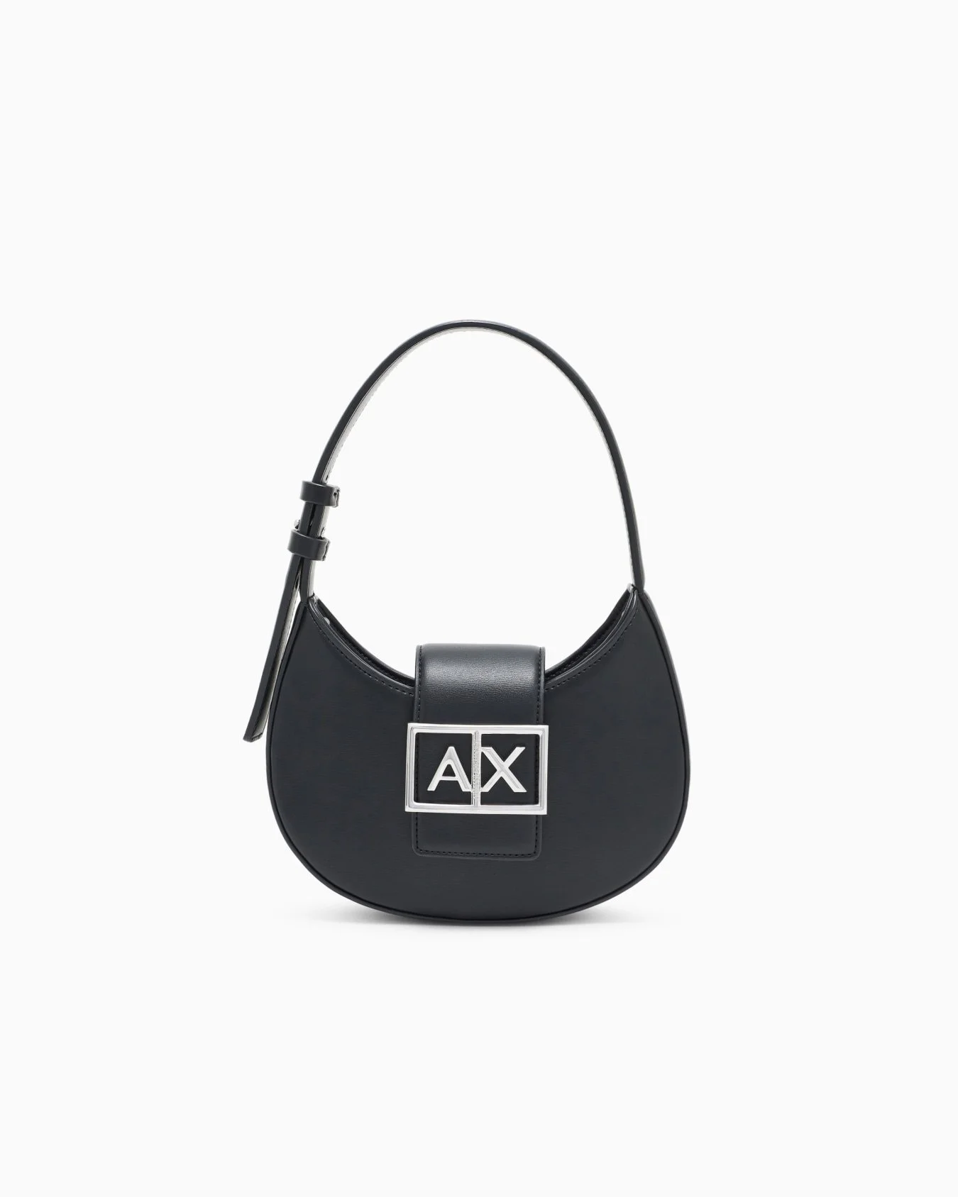 Armani Exchange Women’s Black Mini Technical Fabric Shoulder Bag