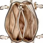 Guess Beige Luxury Satchel with Saffiano Texture