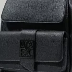 Armani Exchange Women's Black Rucksack – Stylish and Functional Spring Bag