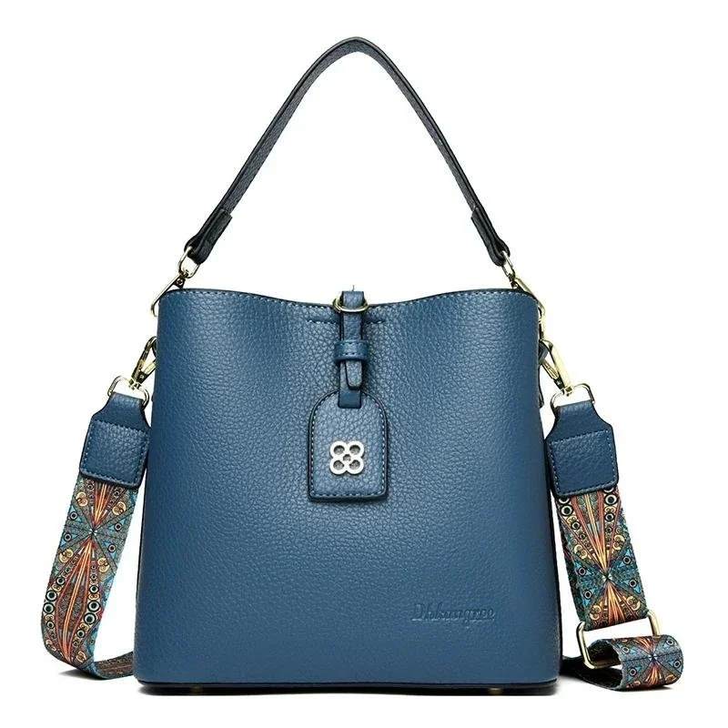 Luxury High-Quality Leather Women's Shoulder Messenger Bag - Multifunctional Tote