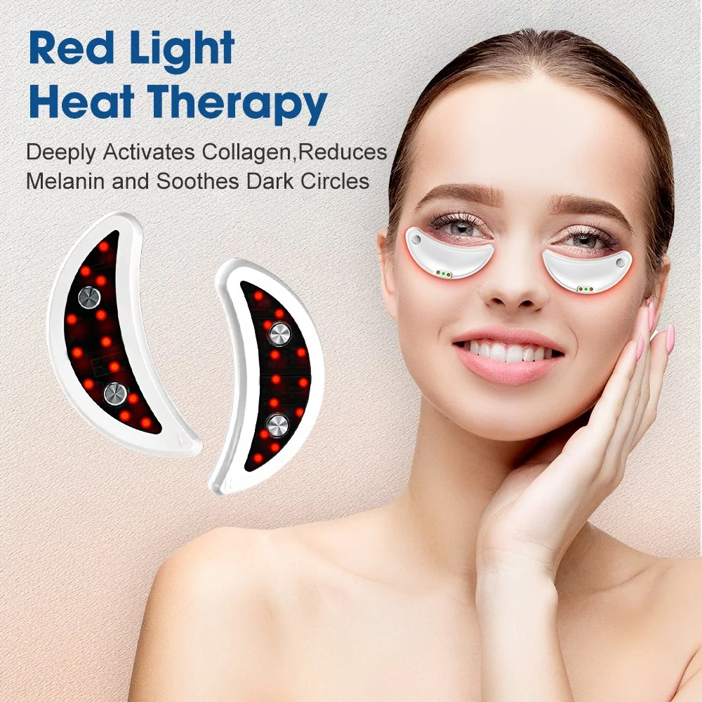 Microcurrent Red Light Eye Massager for Dark Circles, Puffiness & Fine Lines