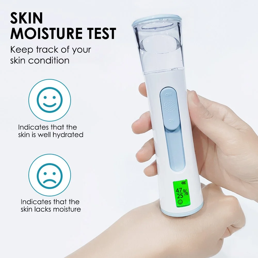 Portable Facial Nano Mist Sprayer with Skin Test Display & USB Rechargeable