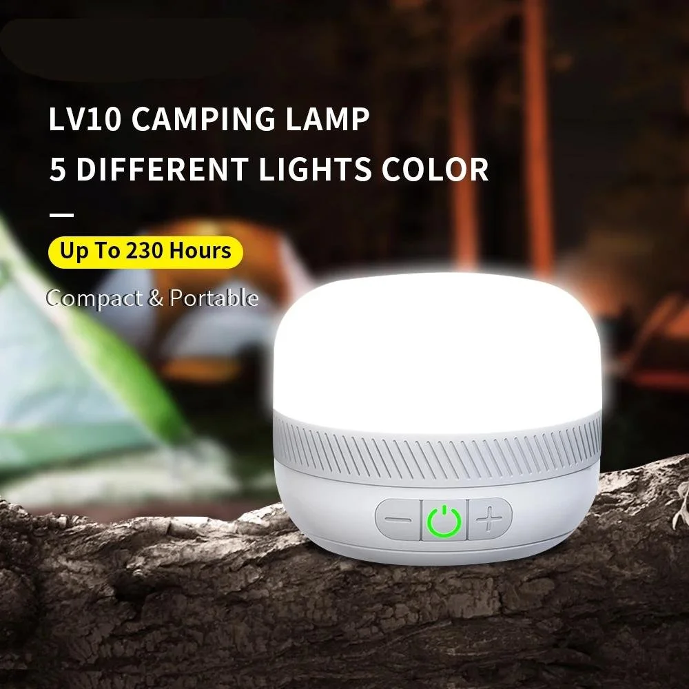 Rechargeable LED Camping Lantern with 5 Color Modes & Power Bank