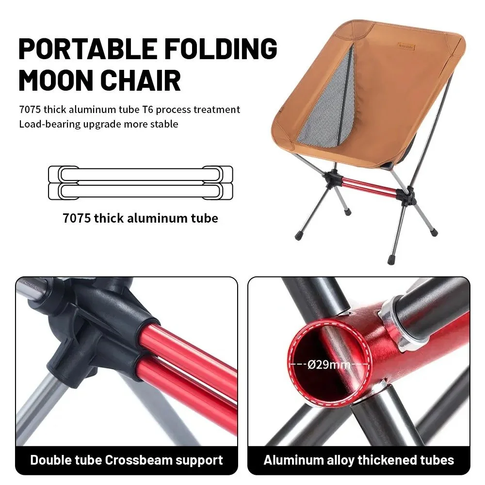 Lightweight Foldable Moon Chair for Camping, Beach, Picnic & Fishing