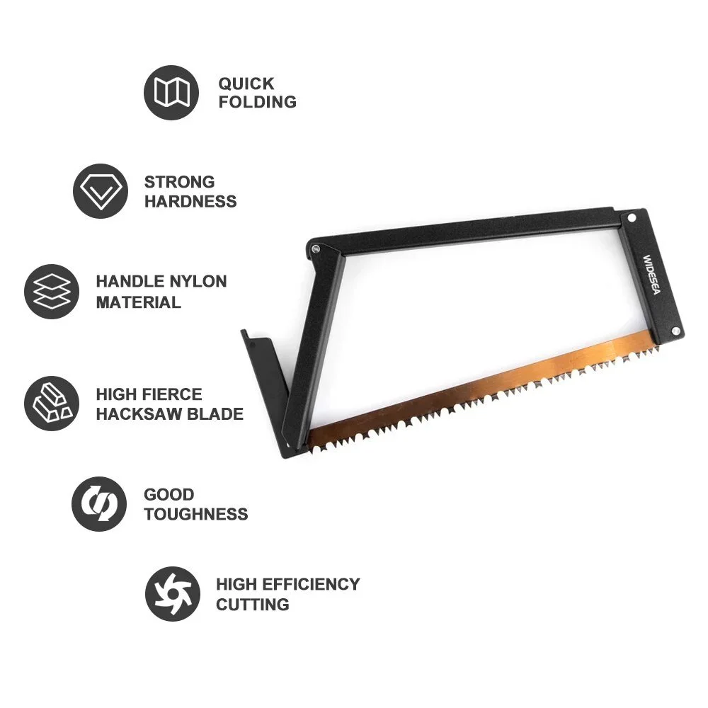 Portable Folding Camping Saw 32in with Tough Blade & Easy-Grip Handle