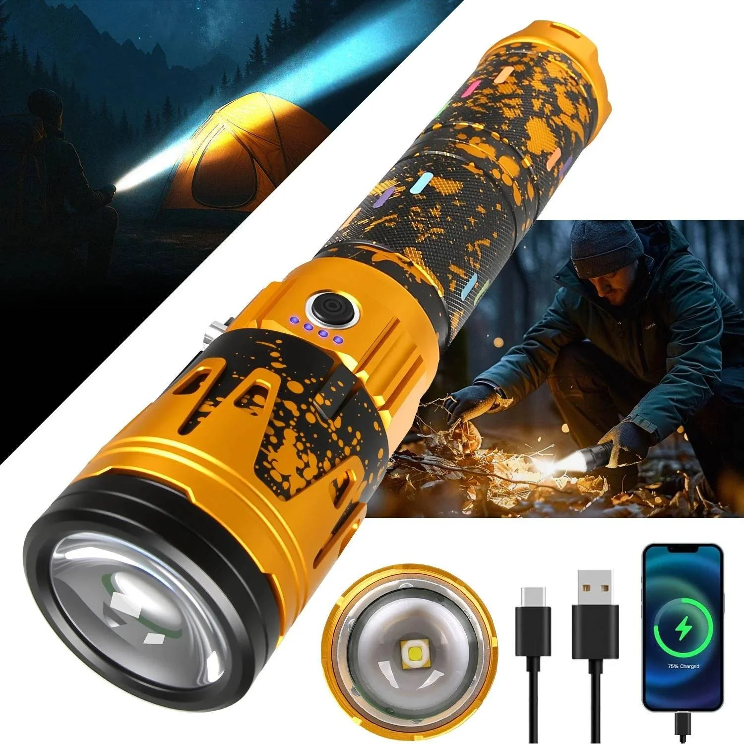 Most Powerful Rechargeable LED Flashlight