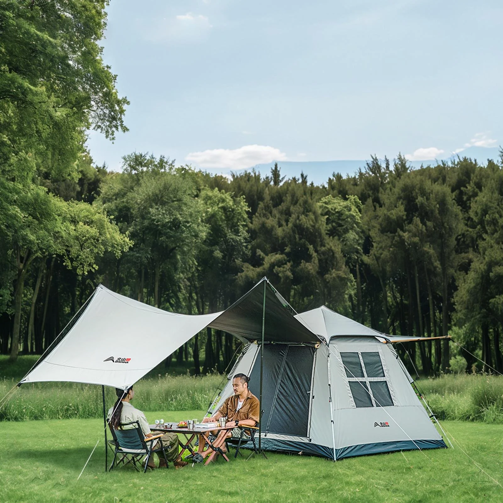 Automatic 5-Person Pop-Up Camping Tent with UV Protection & Waterproof Design