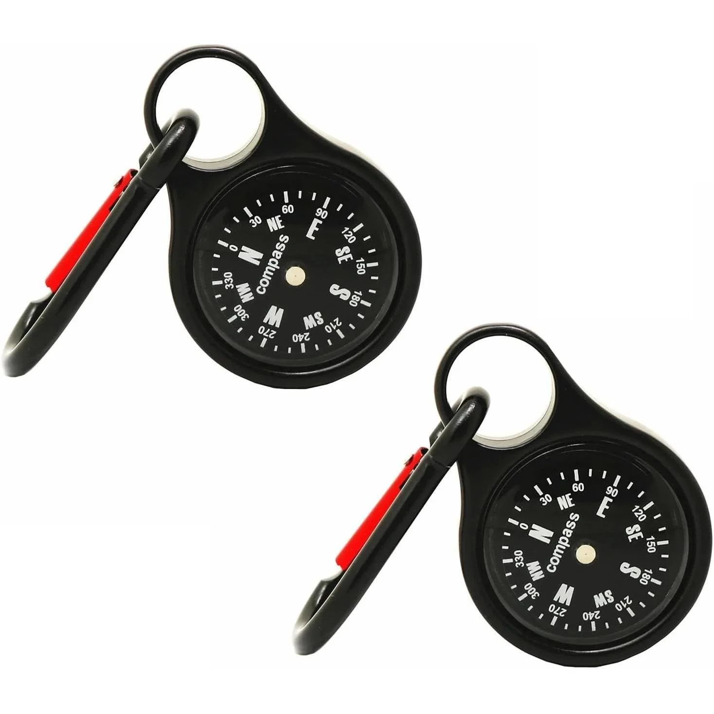 Portable Steel Compass Keychain product view