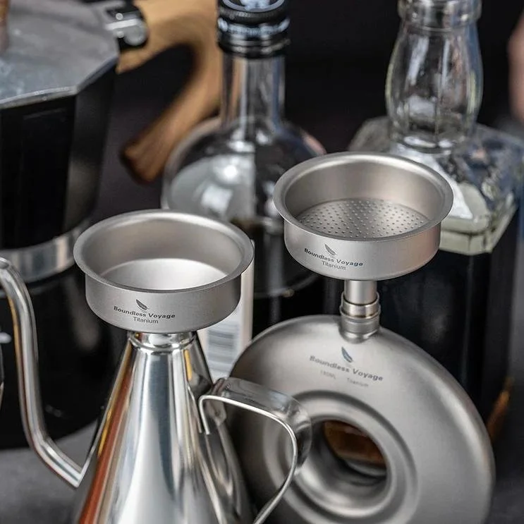 Premium Titanium Funnel with Optional Strainer