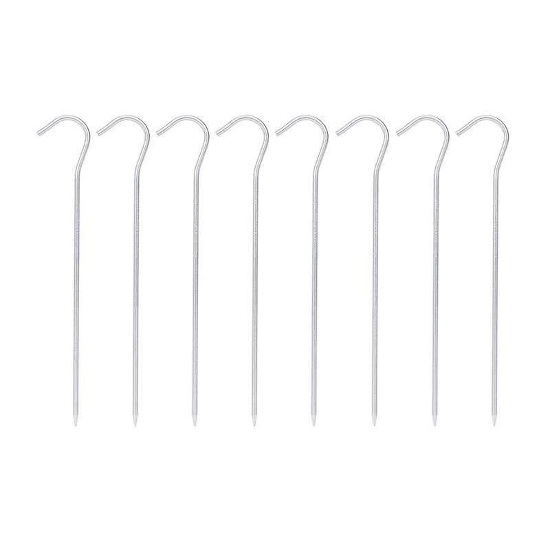 Ultra-Light Titanium Tent Stakes – 8 Pack Durable Camping Pegs