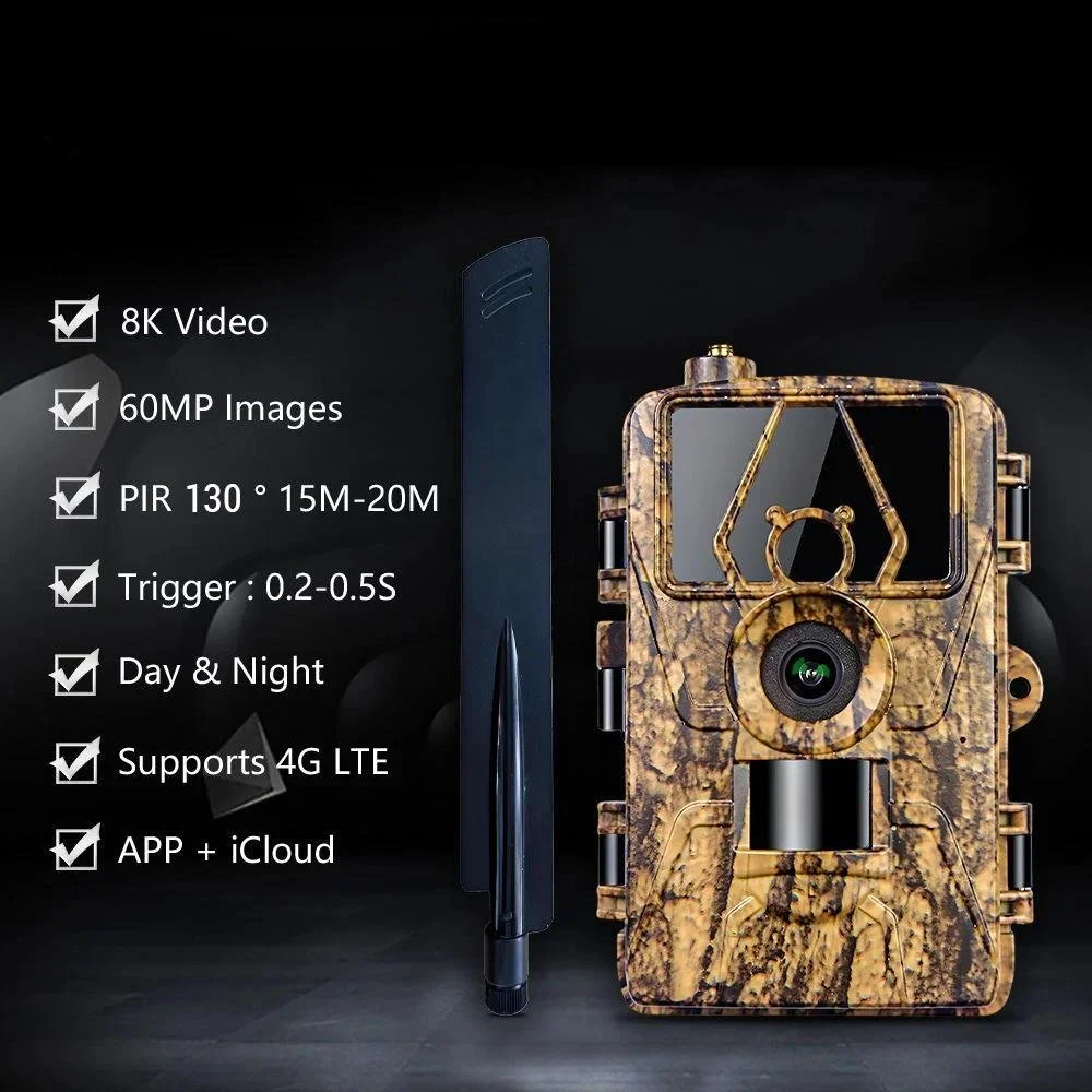 8K Trail Camera with Night Vision & Motion Sensor – Waterproof Hunting & Security Cam