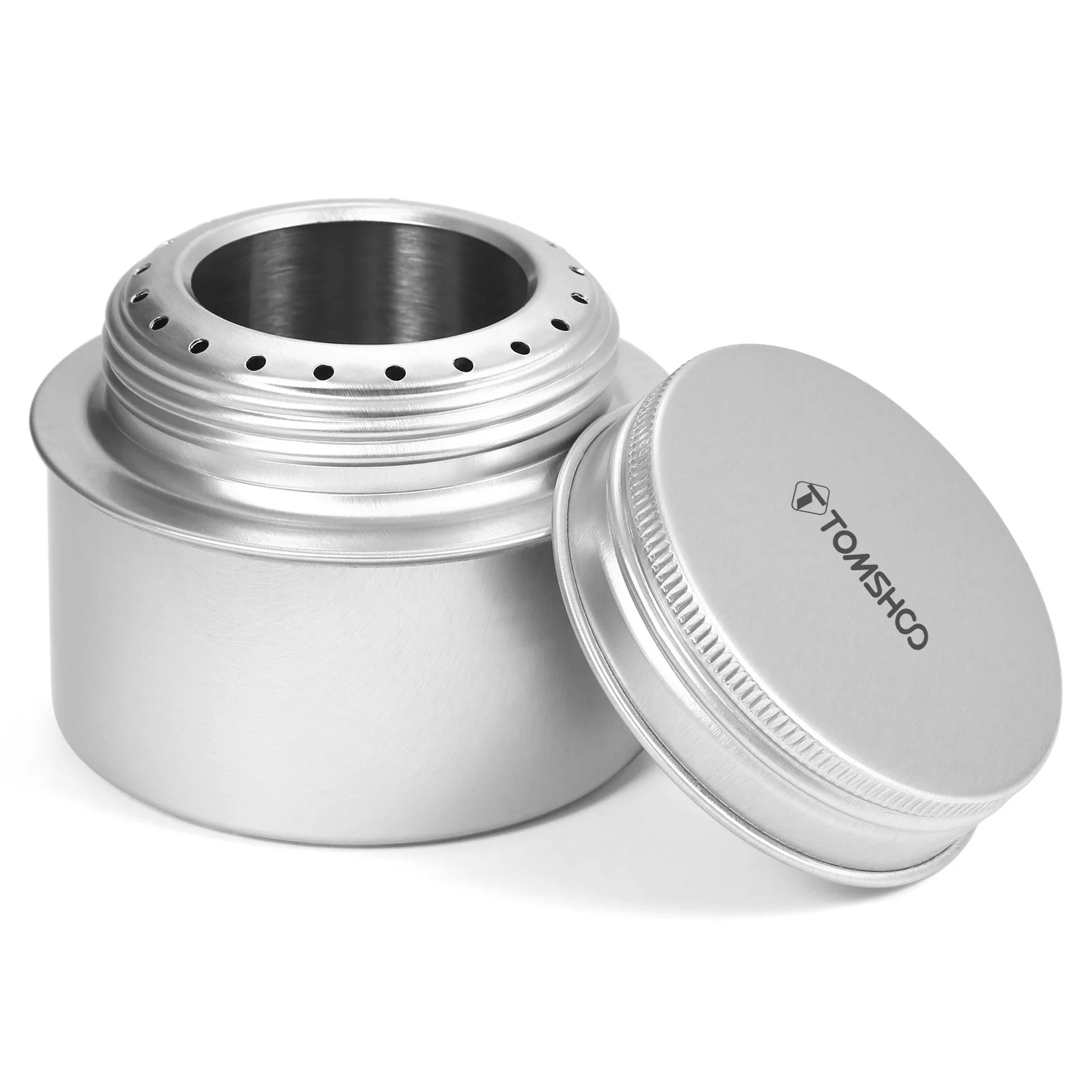 Portable Mini Alcohol Burner - Compact Outdoor Camping Stove with Lid