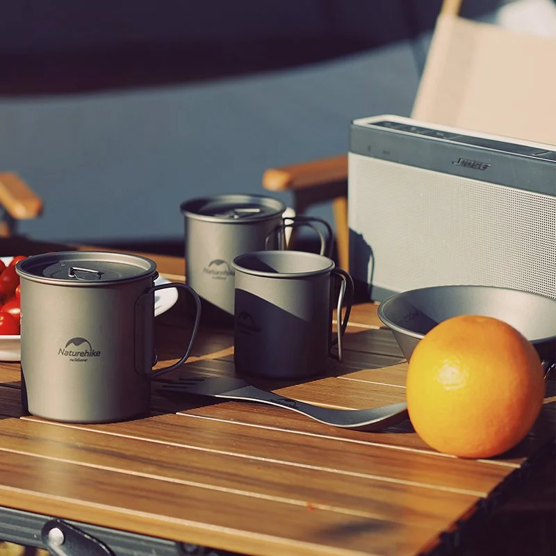 Ultralight Titanium Camping Mug – Outdoor Cooking & Travel Cup