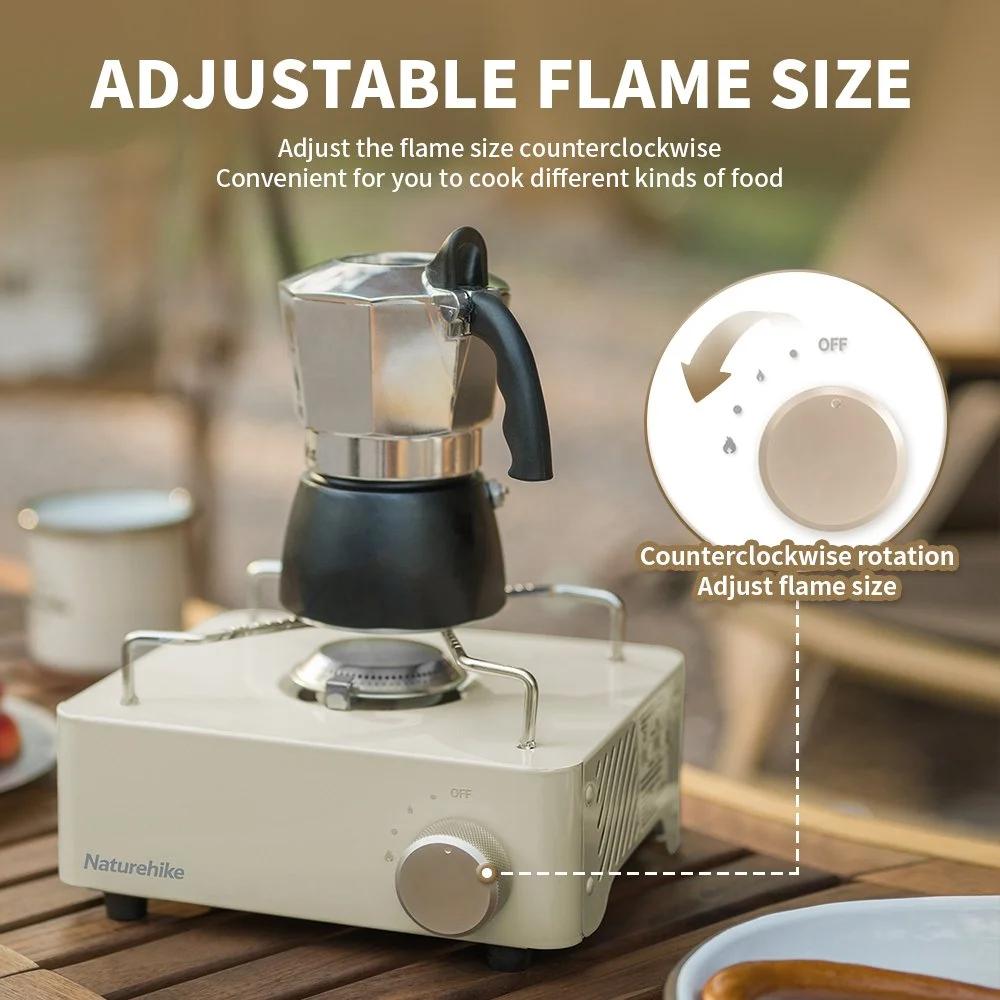 Portable Outdoor Butane Gas Camping Stove with Ignition - Compact & Lightweight