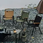 Foldable Camping Chair Lightweight Aluminum Alloy Outdoor Kermit Style Chair