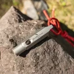Emergency Titanium Survival Whistle with Lanyard – Ultra Loud & Lightweight