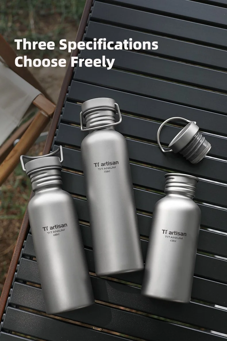 Ultralight Titanium Water Bottle - Portable Outdoor Sports Bottle