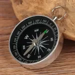 Mini Aluminum Adventure Compass with Keychain