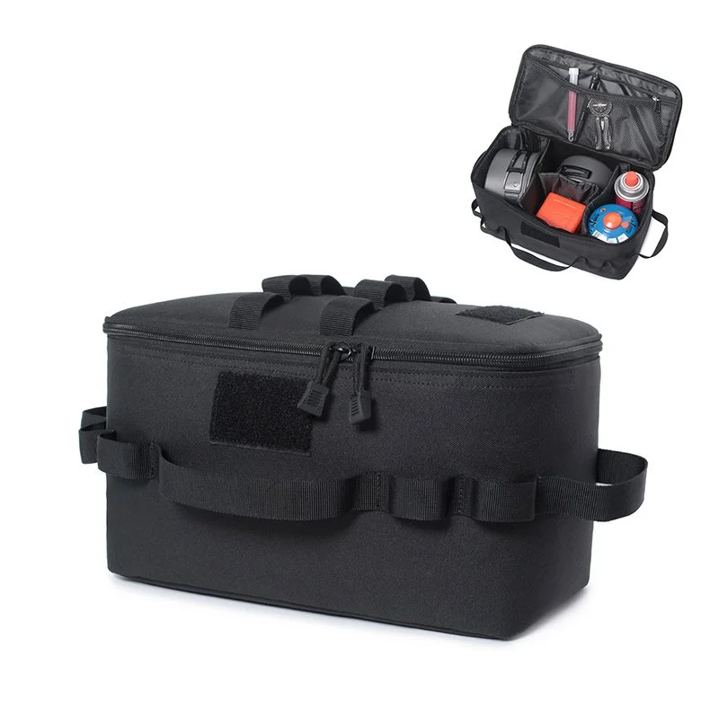 Large Capacity Camping Gas Canister & Utensil Storage Bag