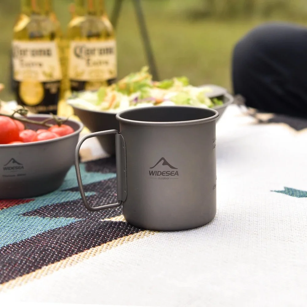Ultralight Titanium Camping Mug – Outdoor Cup for Hiking & Travel