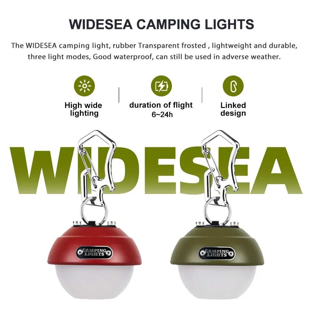 Portable Outdoor LED Camping Light with Hook - Waterproof & Rechargeable