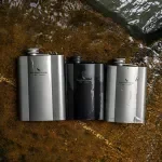 Ultralight Titanium Hip Flask 6oz / 9oz Portable Travel Liquor Bottle