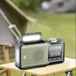10000mAh Solar Hand Crank Emergency Radio with Flashlight & Power Bank