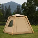 Inflatable 2-4 Person 4-Season Camping Tent with Easy Setup