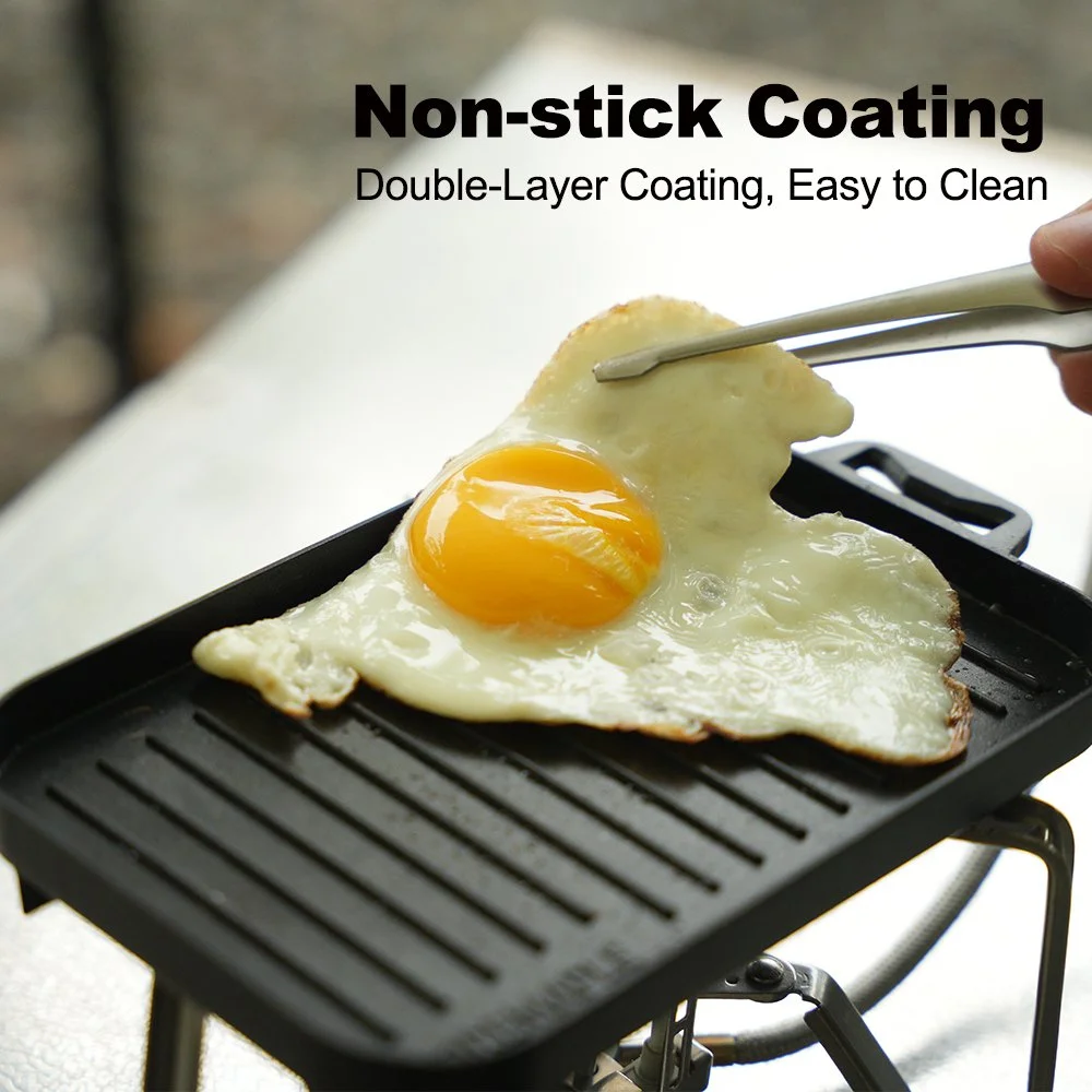 Mini Grill Plate Set – Heat-Resistant Non-Stick Barbecue Pan for Outdoor Cooking