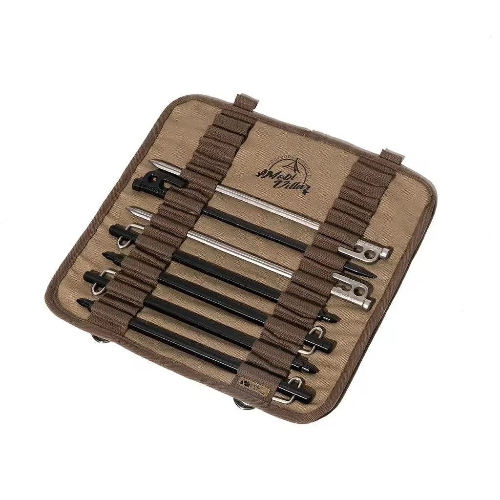 Outdoor Camping Tent Peg Storage Bag - Durable Oxford Cloth Gear Organizer