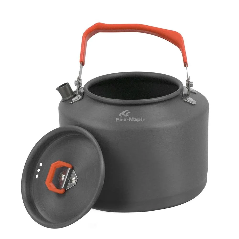 Lightweight Camping Kettle for Coffee & Tea - 1.3L with Heat-Proof Handle