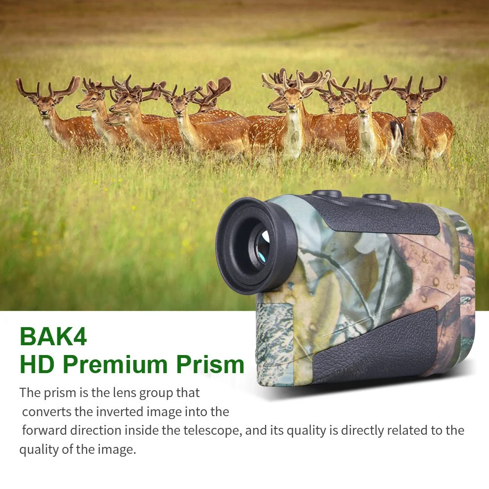 8X Digital Laser Rangefinder with Slope & Target Lock for Golf, Hunting & Surveying